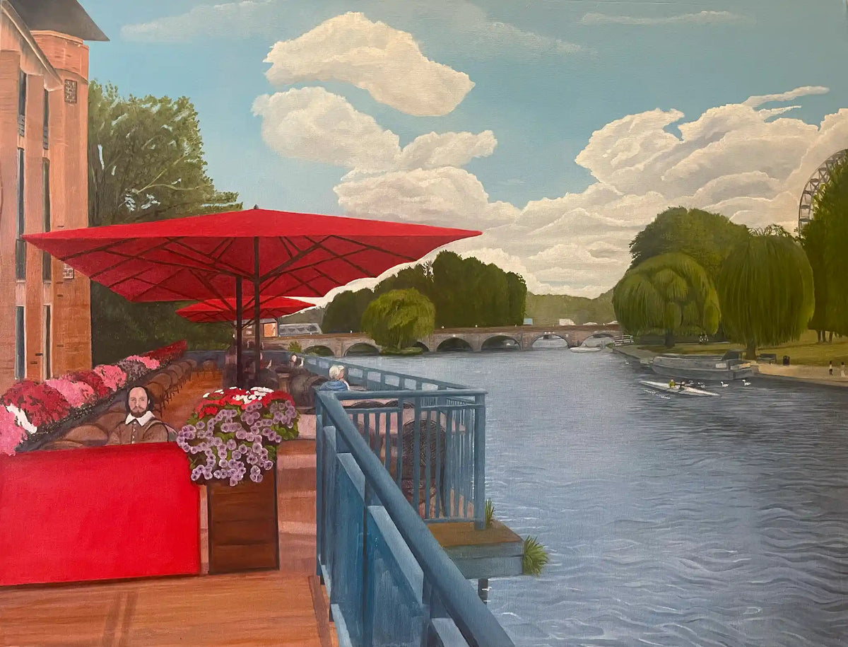 Coffee For Bill | Original Oil Painting | RSC Stratford Upon Avon
