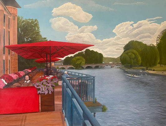 Coffee For Bill | Original Oil Painting | RSC Stratford Upon Avon