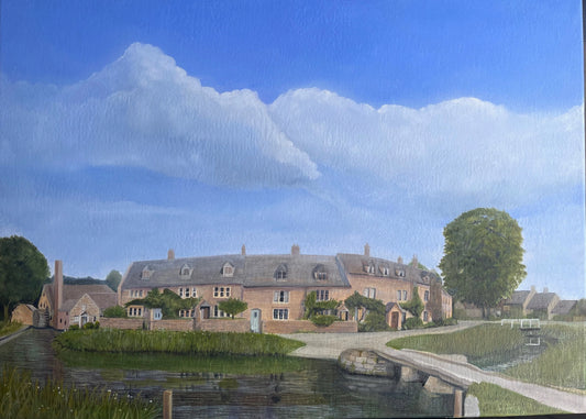 Lower Slaughter - Original Oil Painting