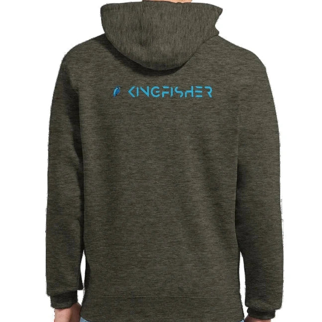 Rear of Kingfisher Zipped Hoodie