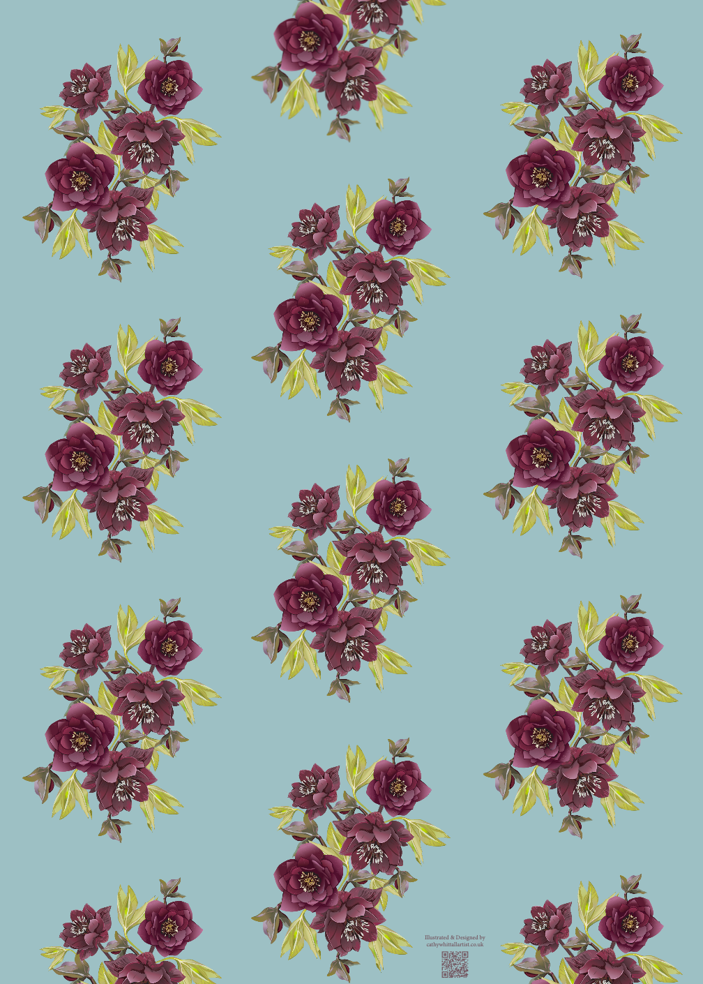 Hellebore Wrapping Paper