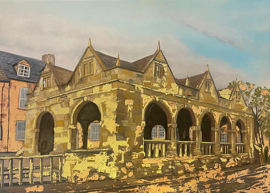 Sheep Market Chipping Campden - Original Oil Painting