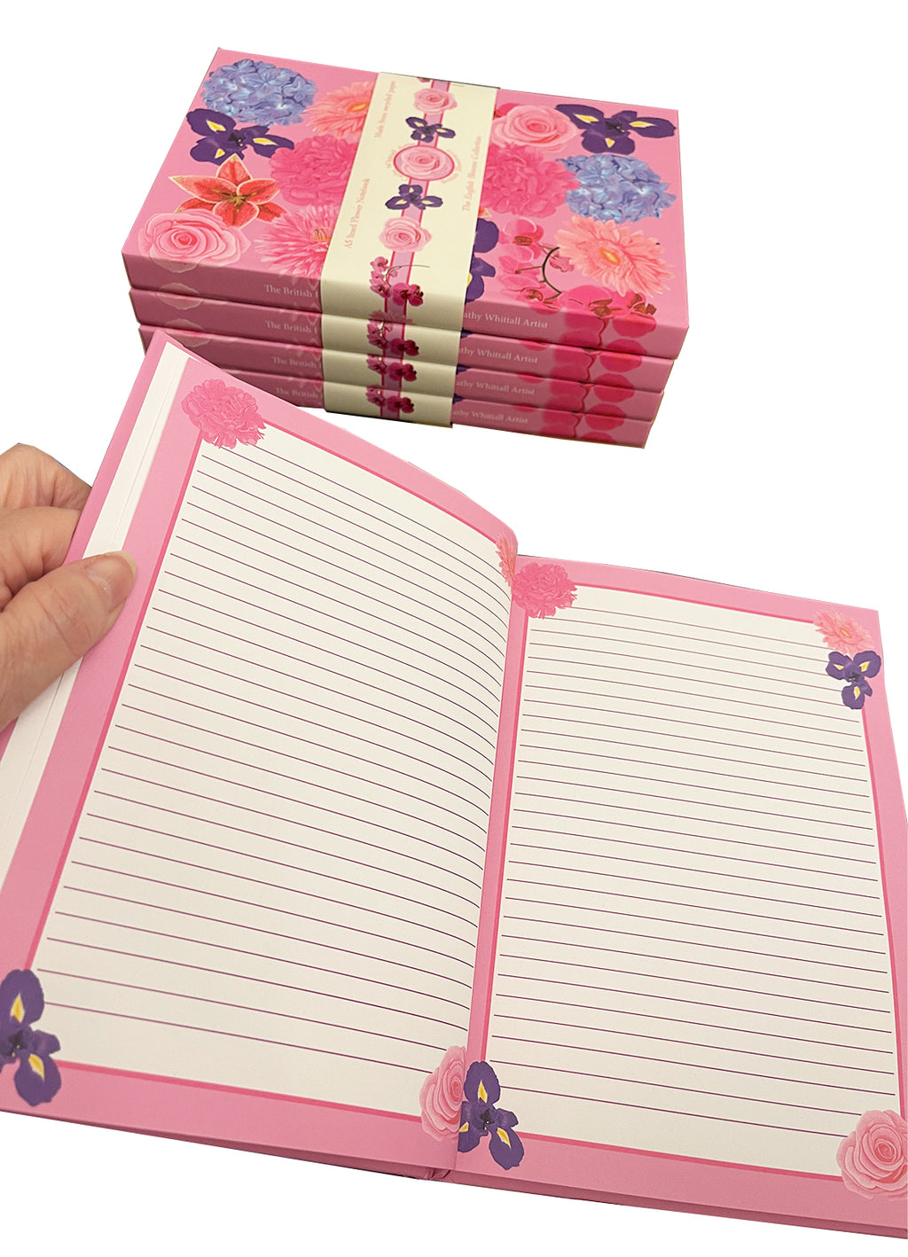 A5 hardbound beautiful floral notebook made from recycled paper