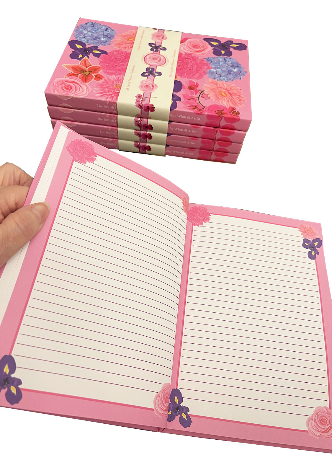 A5 hardbound beautiful floral notebook made from recycled paper